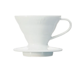 Hario V60 Dripper Cerámica 01- Blanco