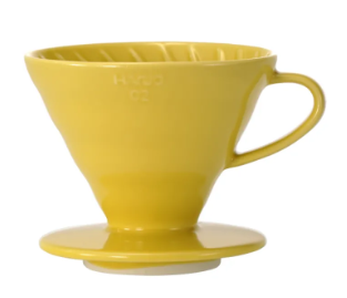 Hario V60 Dripper Cerámica 02 - Amarillo
