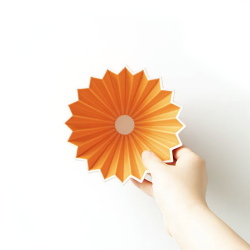 Origami Dripper Cerámica S Naranja