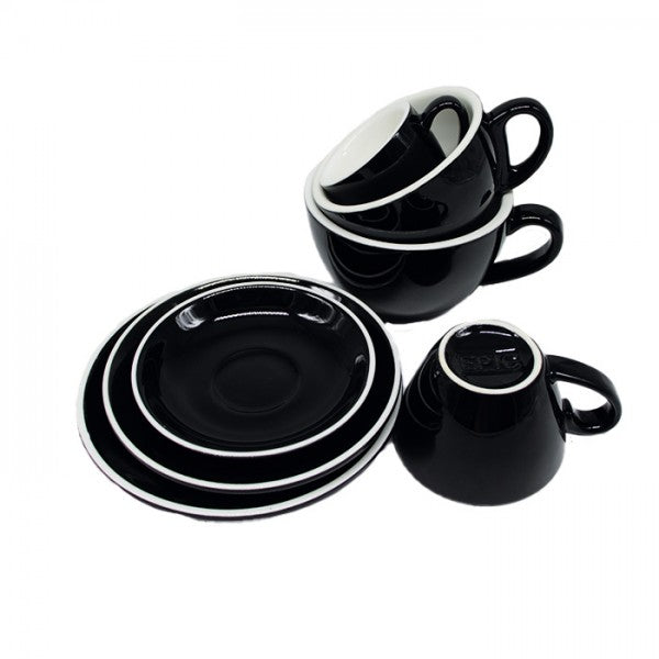 TAZA & PLATO EPIC BREAKFAST NEGRO 360ML