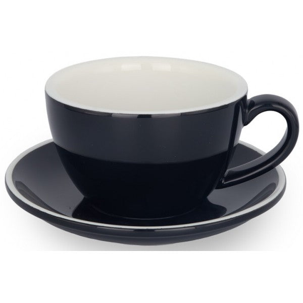 TAZA & PLATO EPIC BREAKFAST PEQUEÑA NEGRO 280ML