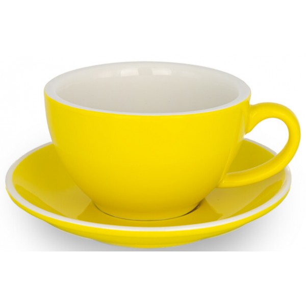 TAZA & PLATO EPIC CAPPUCCINO AMARILLO 230ML