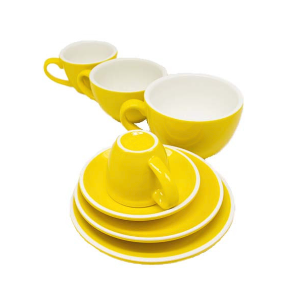 TAZA & PLATO EPIC CAPPUCCINO AMARILLO 230ML