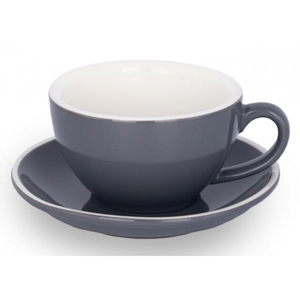 TAZA & PLATO EPIC CAPPUCCINO GRIS 230ML