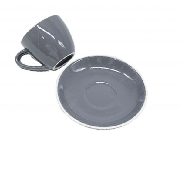 TAZA & PLATO EPIC ESPRESSO GRIS 70ML