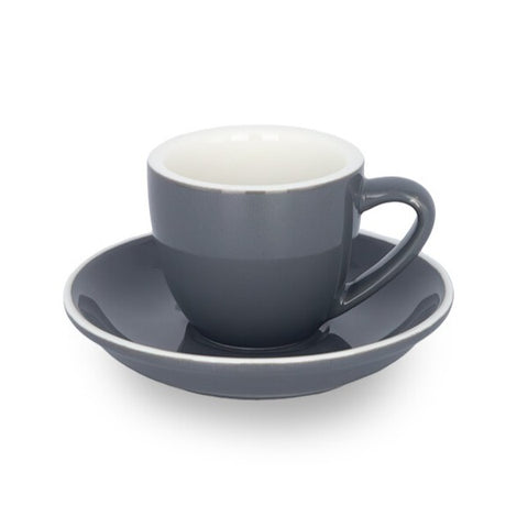 TAZA & PLATO EPIC ESPRESSO GRIS 70ML