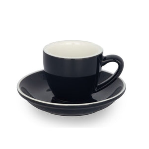 TAZA & PLATO EPIC ESPRESSO NEGRO 70ML