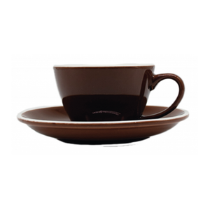 PACK 6 UNIDADES TAZA & PLATO EPIC TULIP CARAMEL 145ML